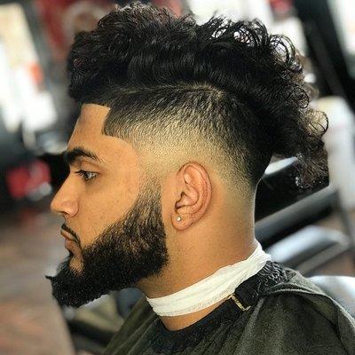 Adult Mid Fade With Beard Grooming