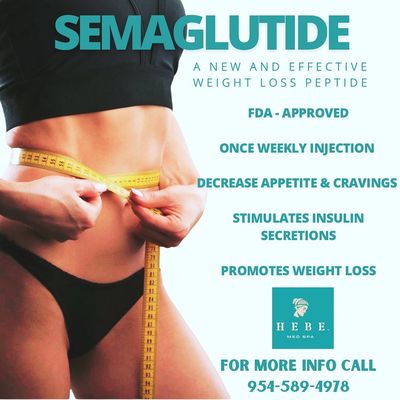 Semaglutide is here for the win, helping our patients achieve their best weight loss goals. Feeling and looking good from head to toe!