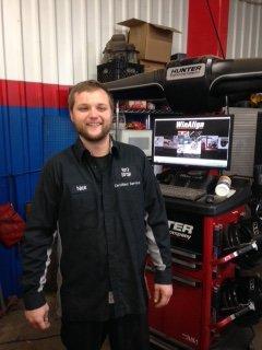 Nick Glynn, our alignment technician.