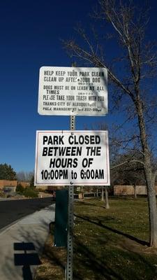 Park hours