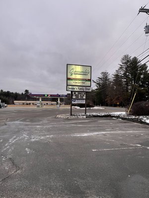 Roadside sign.