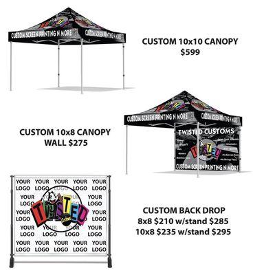 Custom 10x10 Canopy's