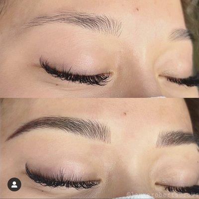 Sleek looking combo brows