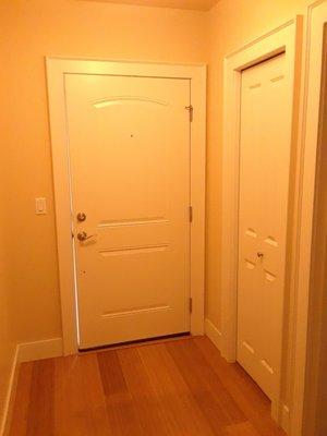 Bamboo flooring -entryway