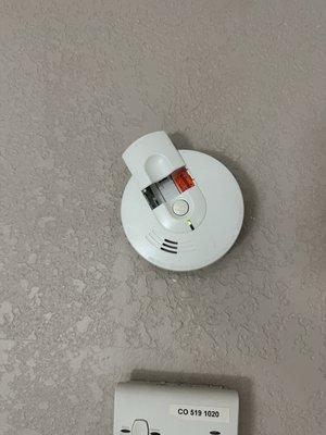 Smoke detector with no batteries.