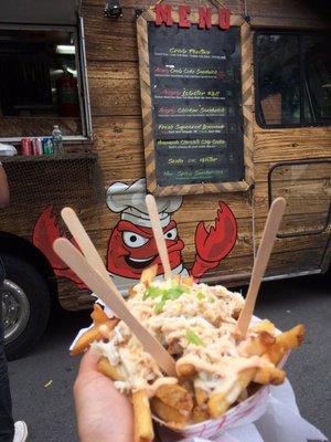 Crab poutine fries from Angry Archie's food truck #JCProjectEats2018