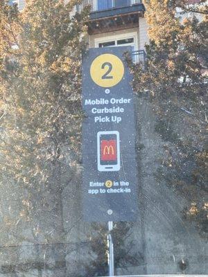 Mobile Order Curbside Pick Up Spot 2