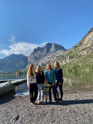 My family near the boat and kayak rentals are.