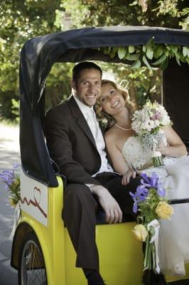 Alameda Pedicab - "Green Valet Services" for Bay Area weddings, private and corporate events