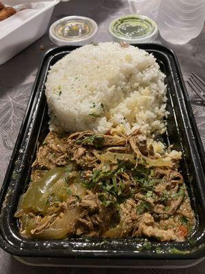 Ropa Vieja with cilantro rice