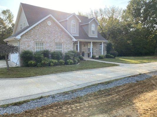 Sod added to refresh the front yard