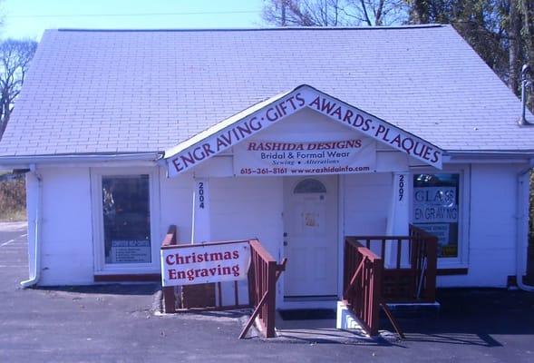 View of the shop from east