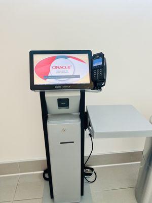 Order and pay at the kiosk