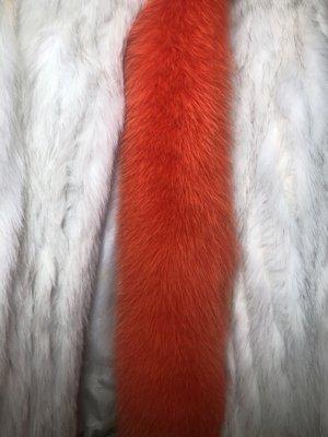 White Fur / Orange Headband