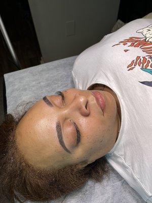 Brow wax service