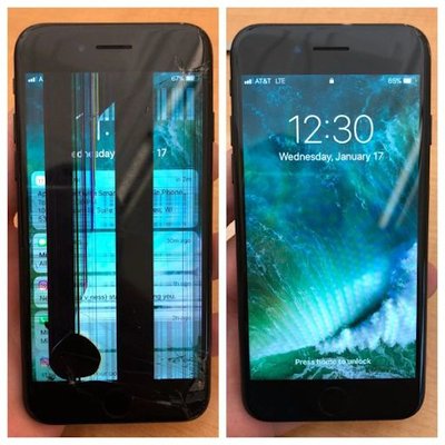 Before&After - iphone screen