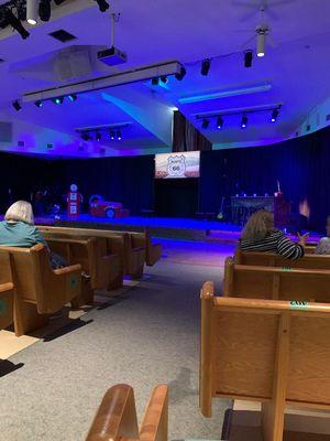 The auditorium -- a working church!