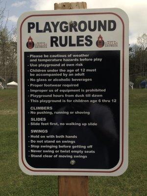 Playground rules