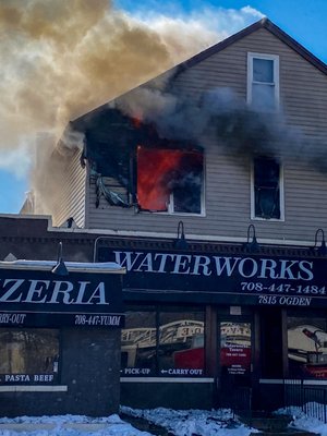 February 19 2021 The fire was on the second floor of the building and no one was injured during the incident.