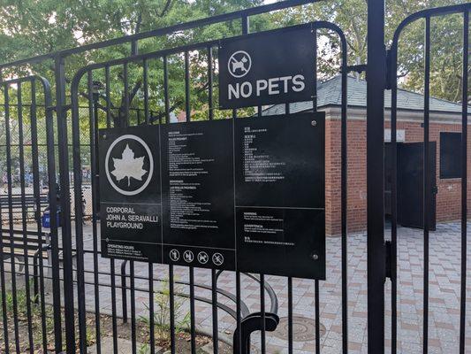 Corporal John A. Seravalli Playground, Manhattan