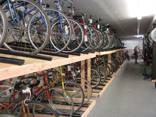 We always have a lot of used bicycles for sale, but we're always taking donations to keep our nonprofit running.