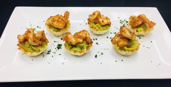 Cajun Shrimp Guac Cups