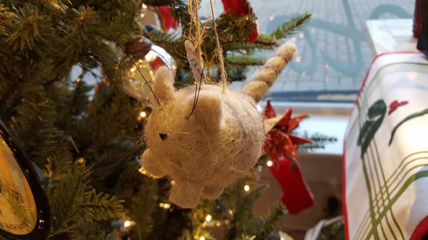 kitty Christmas tree ornament