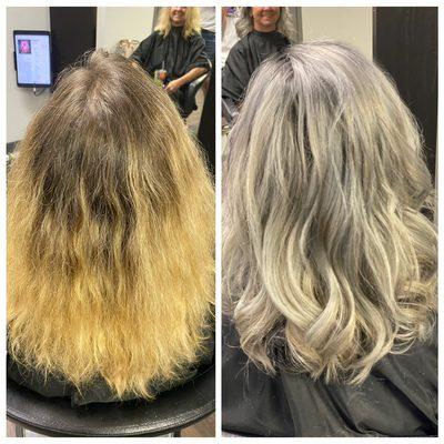 Color Correction Before and After