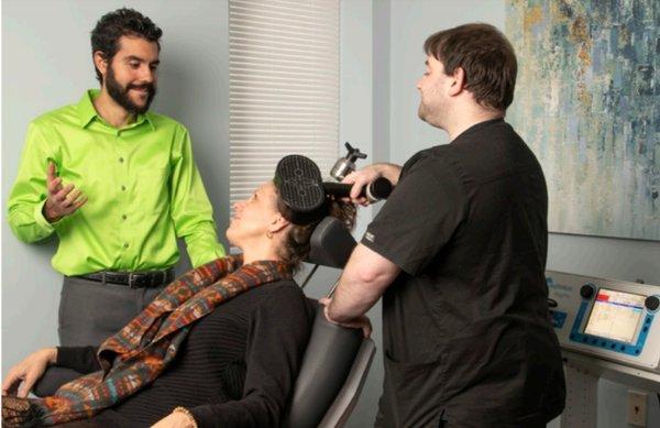 Transcranial Magnetic Stimulation appointments only take 5 minutes out of your busy day!