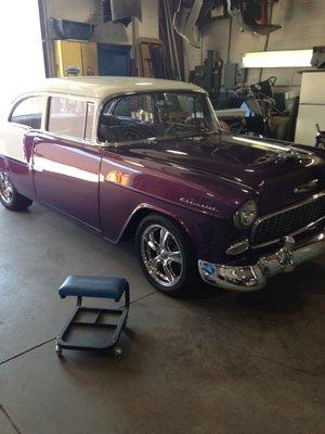 1955 Chevy, still looks great after restoration 20 years ago