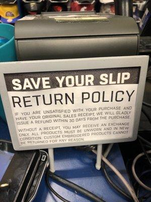 Return Policy