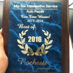 2015 & 2016 winner 
 Best of Rochester in Auto Repair.