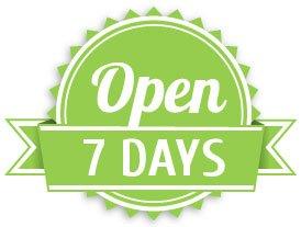 Yes! We're open 7 days. ~Excluding major Holidays~