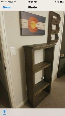 Finished beginner bookcase!