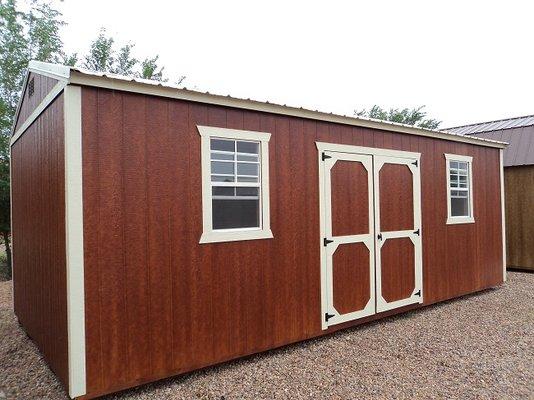 Workshops are available side utility shed