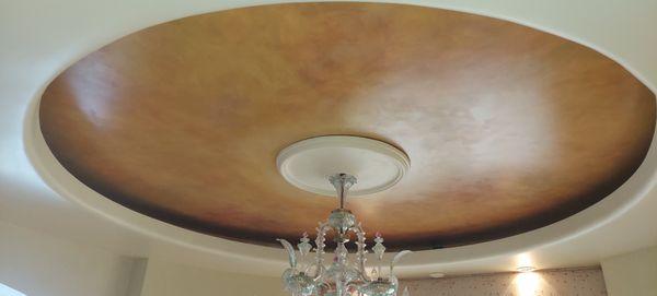 Ceiling faux paint