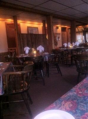 Dining room at Big Fork Inn