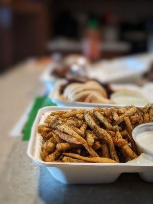 Mediterranean fries. If you have an addictive personality, avoid at all costs (or get 2 orders). Dangerously tasty.