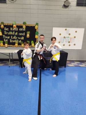 Alex with Sylas and Isaiah. We look forward to class each week. We come away energized and confident.