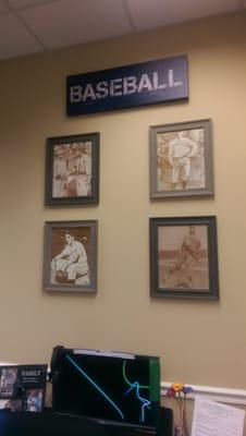 Baseball themed conference room