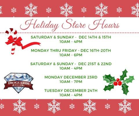 There's still time to shop! Hope everyone has a wonderful holiday season!