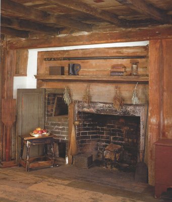 Balch House great room fireplace