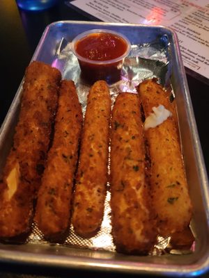 Huge mozzarella sticks! They were really good.