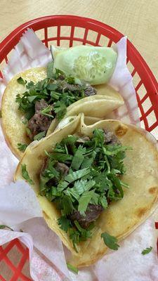 Lengua tacos (no onion) - $3/each