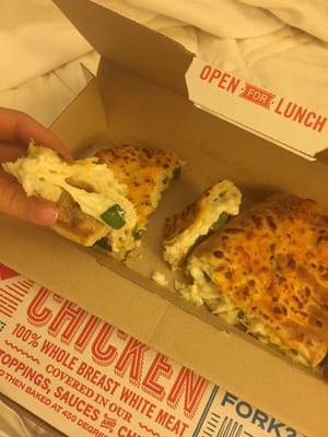 Soggy dough Spinach & Feta bread.