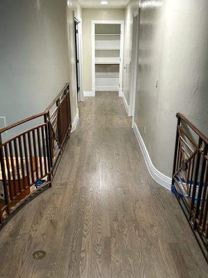 Wood Spiral Staircase Install