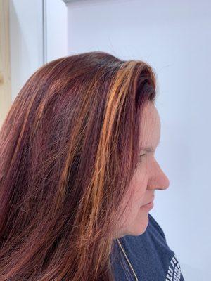 Copper highlights