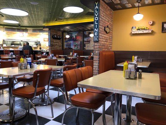 Nicely decorated and comfortable dining area.