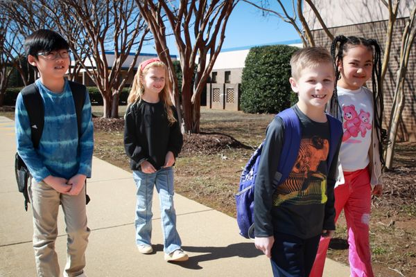 Carlisle-Foster's Grove Elementary Student Enjoying Their Beautiful Campus