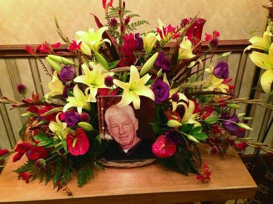 Fresh Floral Funeral Arrangement